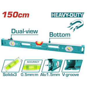 60" Heavy Duty Spirit level(With powerful magnets)
