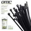 10" Nylon Cable Ties Black (100-Pack)